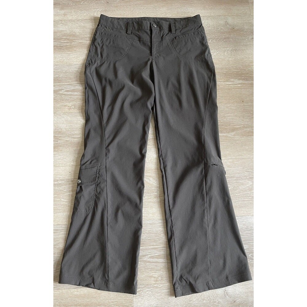 Athleta Women's Dipper Pants Hiking Bootcut Size 10 Nylon Stretch Zip Pocket